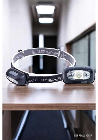 Myceshop Kafa Lambası Kamp Lambası Led Işık 220123 Şarjlı Ayarlanabilir Diğer