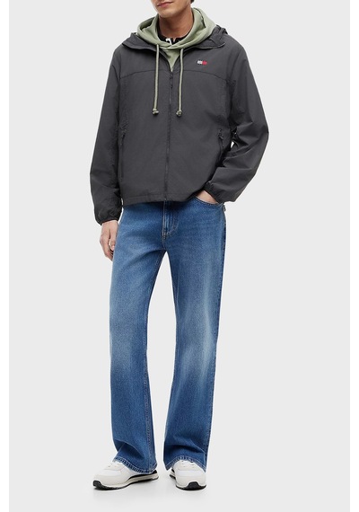 Tommy Jeans Relaxed Fit Kapüşonlu Su İtici Mont Erkek Mont Dm0dm23223 Pt2 Koyu Gri