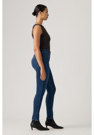 Levi's 721 Yüksek Bel Skinny Worn Midnight Dark Indigo Kadın Jean-16564 Lacivert