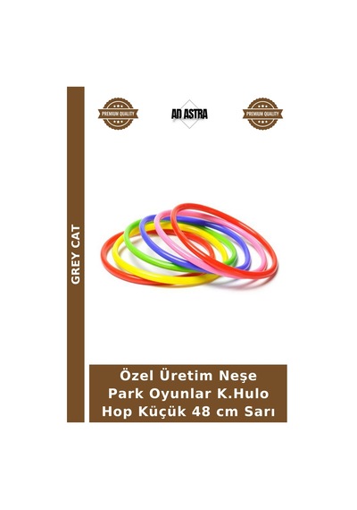 Özel Üretim Neşe Park Oyunlar K.hulo Hop Küçük 48 Cm Sarı