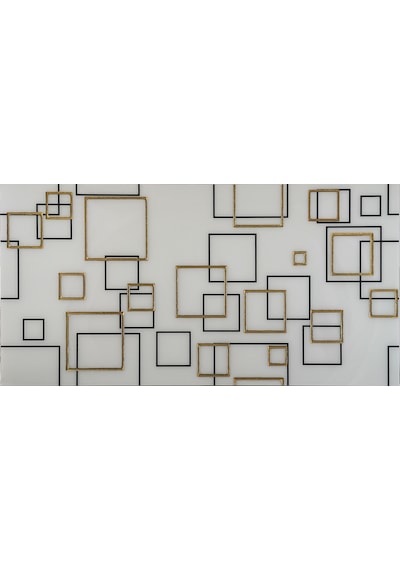 Ba12 Granitto Altın Yaldız Beyaz Dekor 30 x 60 Cm