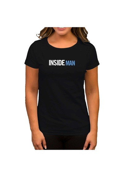 Insade Man Blue Beyaz Kadın Tişört Beyaz