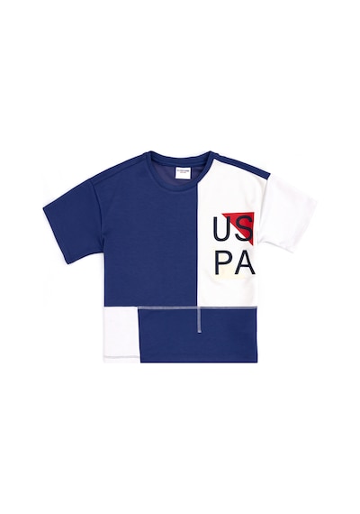 U.S. Polo Assn. Erkek Çocuk Açık Lacivert Bisiklet Yaka Tişört 50299927-VR059