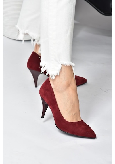 Fox Shoes Bordo Kadın Topuklu Ayakkabı A922151102