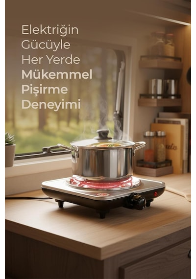 Sco-5065 Tekli Elektrikli Ocak 5 Kademeli Isı Ayarı