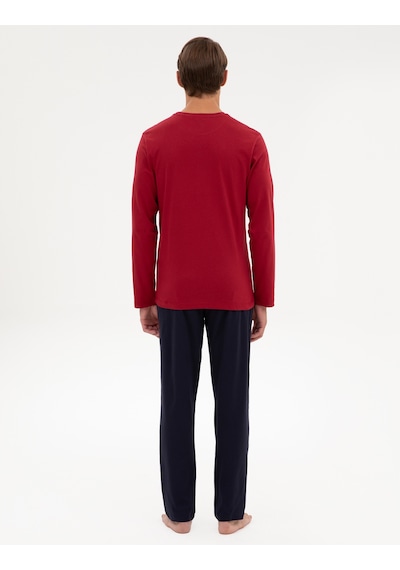 Pierre Cardin Erkek Bordo Pijama Takım 50322652-900 Bordo