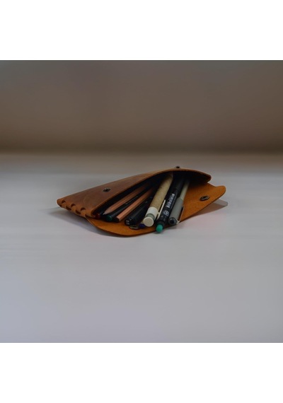 El Yapımı Kalemlik Hakiki Deri, Deri Küçük Kalem Kutusu İş, Ofis, Okul Aksesuar Tutucu, Klasik Ve Minimal El Yapımı Tasarım Vintage Kalemlik Camel Cok Renkli