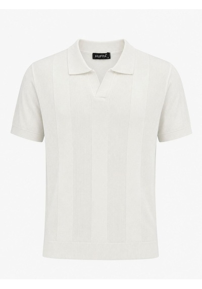 Classics Men Huffa Slim Fit Erkek Polo Yaka Triko Tişört 7677 Beyaz