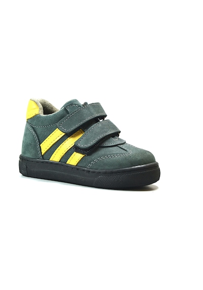 Onlo Ayakkabı S.260 Deri Haki Ortopedik Erkek Bebek Sneaker Haki