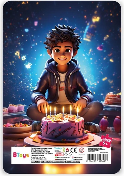 Btoys Kıds 60 Parça Puzzle Canın Doğum Günü 9111