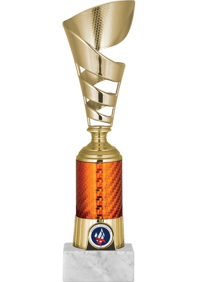 Odak Kupa - Genel Kupalar - Gn-019 B - 27 Cm Altın - Beyaz