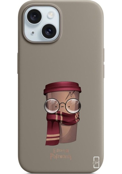 Apple Uyumlu iPhone 15 Lansman Kılıf Espresso Patronum