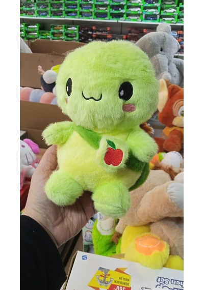 Oyuncak Peluş Sevimli Çantalı Ayakta Kaplumbağa Caretta 22 Cm