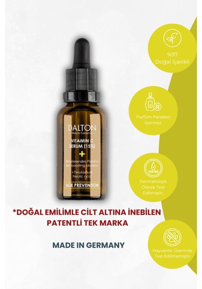 Tüm Cilt Tipleri İçin Yaşlanma Karşıtı C Vitamini Serum - 579348372