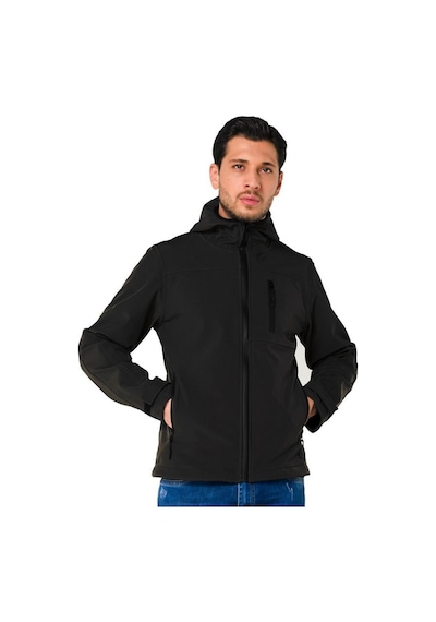 Endüstri Giyim Şensel Softshell Mont Siyah (91E2550) Su Itici Rüzgar Geçirmez
