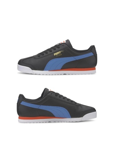 Puma Roma Basic+ Siyah Mavi Siyah - Mavi