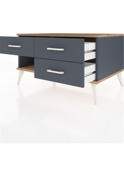 Kronos Şifonyer 3 Çekmeceli 88x59x48 Antrasit-çam/antrasit Çam/antrasit Kronos Şifonyer 3 Çekmeceli 88x59x48 Antrasit-çam/antrasit Çam/antrasit