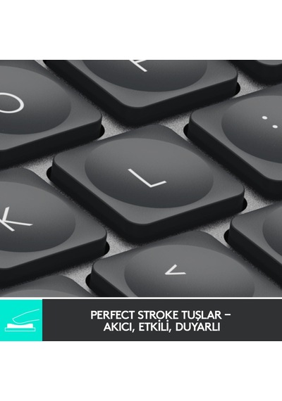 Logitech Mx Keys Mini Minimalist Kablosuz Bluetooth Aydınlatmalı Türkçe Q Klavye - Siyah Logitech Mx Keys Mini Minimalist Kablosuz Bluetooth Aydınlatmalı Türkçe Q Klavye - Siyah