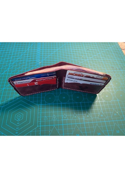 Deer Craft Antler Bordo Klasik Cüzdan 27 Bordo