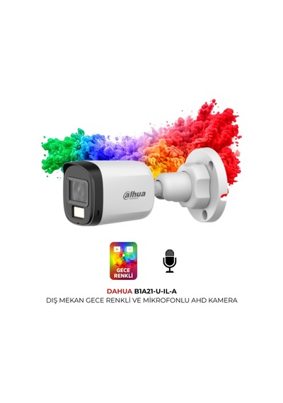 Hac B1a21p U Il A 1080p Güvenlik Kamerası Smart Dual Light 3.6mm Lens