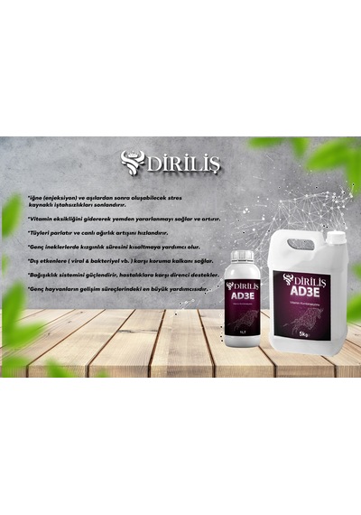Diriliş Ad3e 5lt Yem Katkı Maddeleri