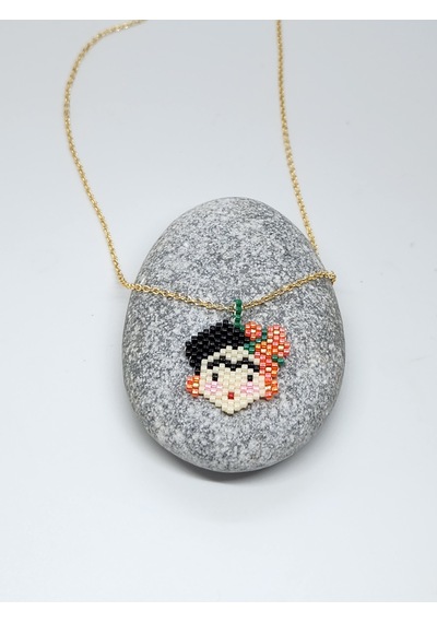 Harmel Jewelry Miyuki Turuncu Frida Kolye Turuncu