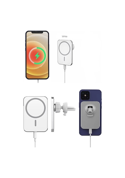 Magsafe Uyumlu Kablosuz Araç İçi Havalandırma Telefon Tutucu 15w 09747338