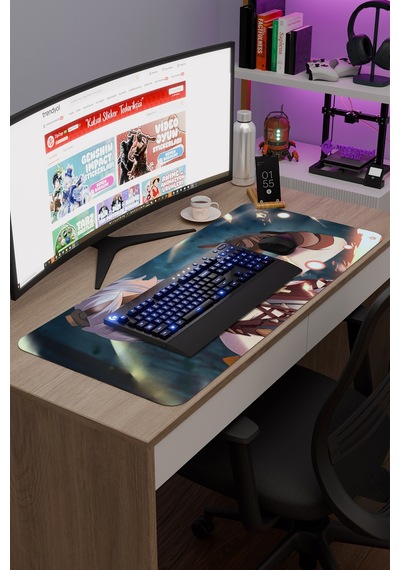 Bennett Genshin Impact Anime Gacha V5 - 90x40 Xxl Gaming Mouse Pad Fare Altlığı