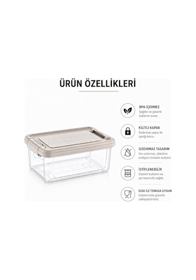 ' Li Kapaklı Saklama Kutusu Seti 10 Litre Turuncu-taşınabilir Kulplu Dolap Içi Düzenleyici Çok Amaçlı Organizer Diğer