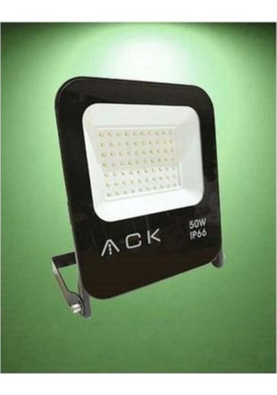 Ack - 50w Smd Led Projektör Yeşil İp66 Dış Mekan Suya Dayanıklı At62-05052 50W Yeşil