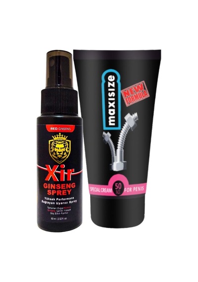Xir Delayspray 60 Ml + Maxi Size Cream 50 Ml Krem: Erkeğe Zaman Geci.ktirici Set