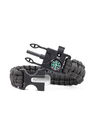 Çok Fonksiyonlu Paracord Bileklik - Şık Ve Kullanışlı Açık Sarı