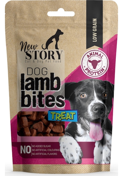 Amore Crazybones Somonlu Atıştırmalık Köpek Ödülü 550 G + Lamb Bites Köpek Ödülü 2'li