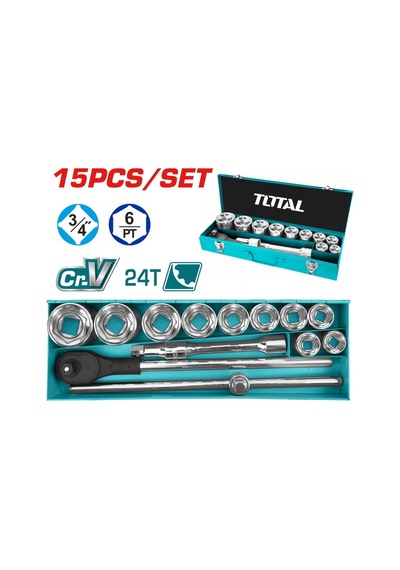 15 Parça 3/4'' Lokma Takımı Tht341151 Nms Hırdavat