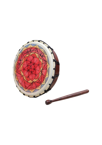 Şaman Davulu 30cm Motifli Şamanik Mandala Davulu