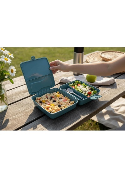 Bölmeli Sağlıklı Saklama Ve Yemek Kabı - Bpa Sız Sağlıklı - Kilit Kapak - Taşınabilir Lunchbox- Su Yeşili Çok Renkli Bölmeli Sağlıklı Saklama Ve Yemek Kabı - Bpa Sız Sağlıklı - Kilit Kapak - Taşınabilir Lunchbox- Su Yeşili Çok Renkli