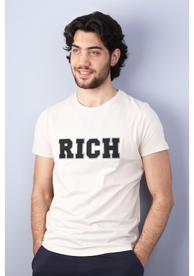 Rich Erkek Nakış Baskılı T-Shirt (485677105)