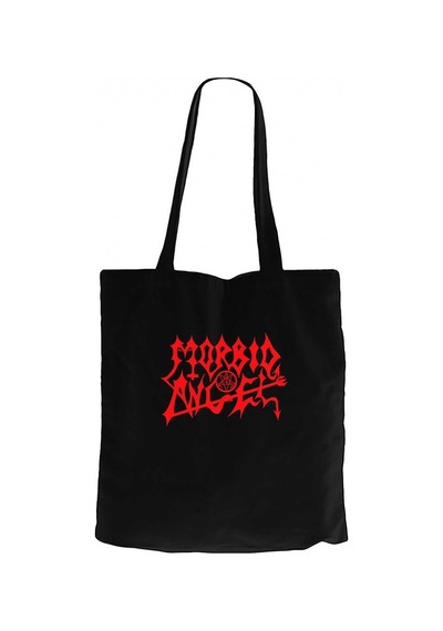 Morbid Angel Logo Siyah Kanvas Bez Çanta Siyah