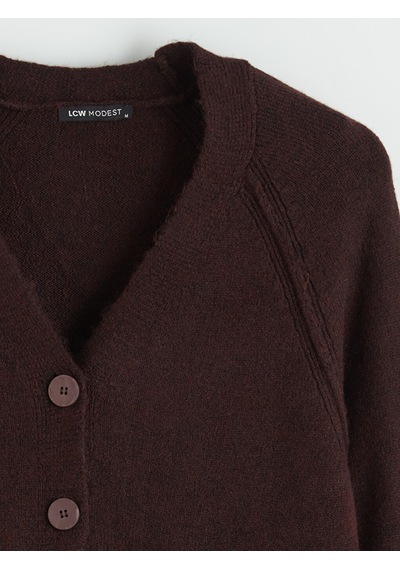 Lcw Modest Bordo Hırka