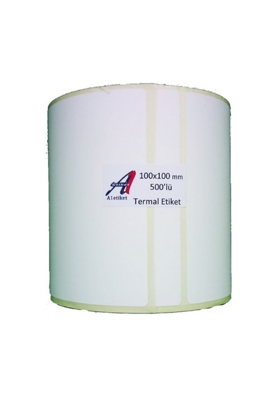 A1 Etiket 100 x 100 mm 30.000 Adet Termal Barkod Etiketi 500 lü 6