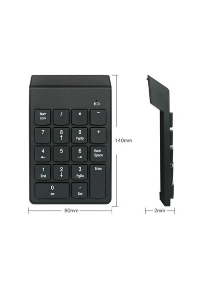 Wozlo Mini Kablosuz Wireless 2.4 Ghz USB Numerik Klavye Numpad Keyped Keypad