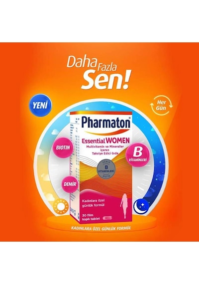 Pharmaton Essential Men 30 Tablet + Pharmaton Essential Women 30 Tablet