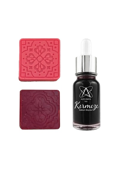 Kırmızı Sabun Boyası Sıvı Pigment Sabun Yapımına Uygun 10 Ml Renk