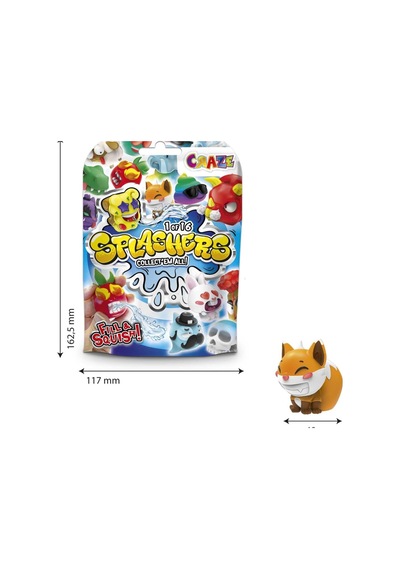 1 Adet Sürpriz Splashers Fill & Squish Sıkımlık Stress Giderici Yumuşak Mini Su Tabancası