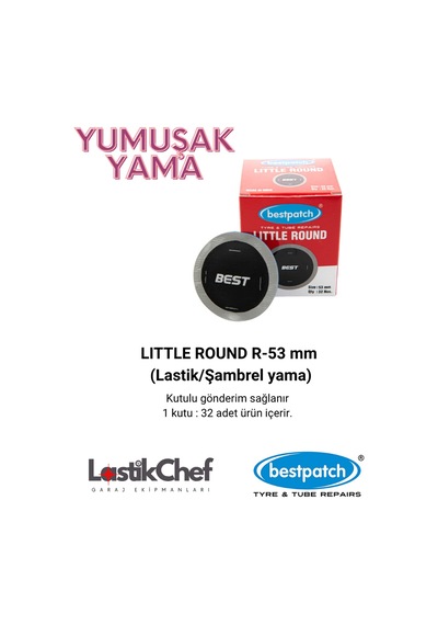 Lıttle Round R-53 Mm Lastik/şambrel Yama