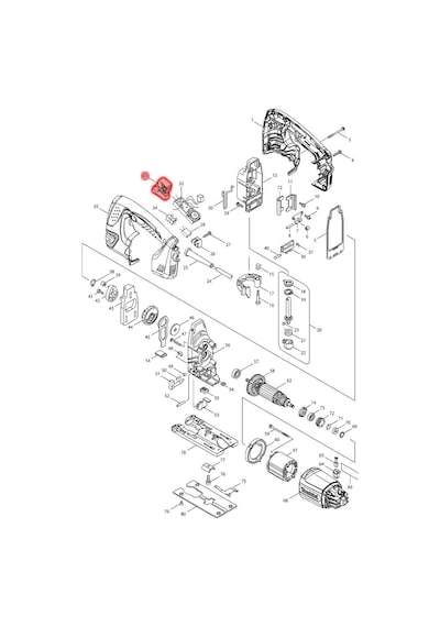 Makita 4350CT Şalter-Tetik Ürün Kodu 650202-4