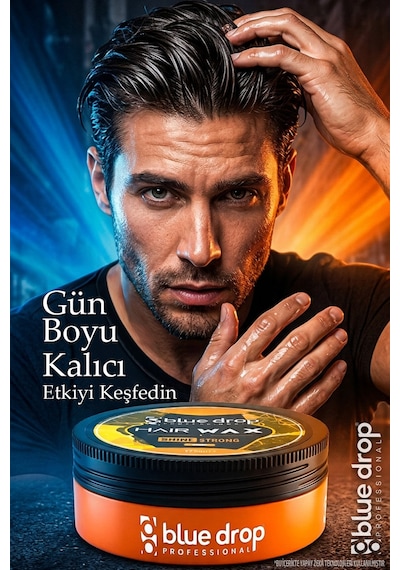 Blue Drop Professional Hair Wax Shine Strong 175 ML