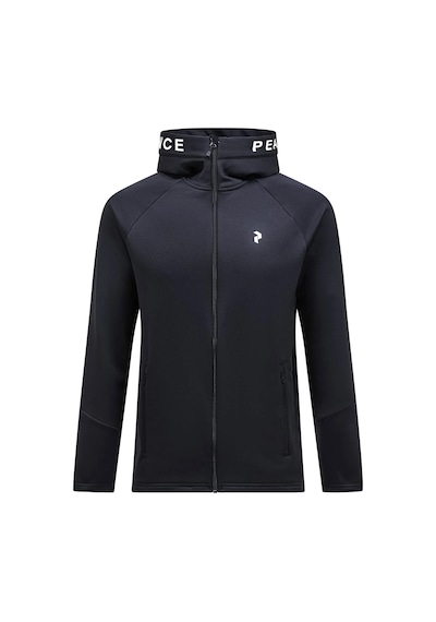 Peak Performance Rider Zip Hood Erkek Siyah Outdoor Polar G79942030 Siyah