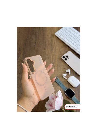 Samsung Galaxy A16 Uyumlu Mat Sert Klein Kılıf Pembe