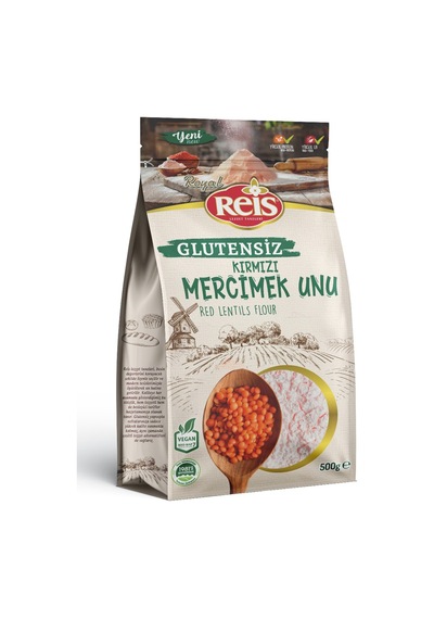 Reis Glutensiz Kırmızı Mercimek Unu 500 G - 7 Adet Tarı